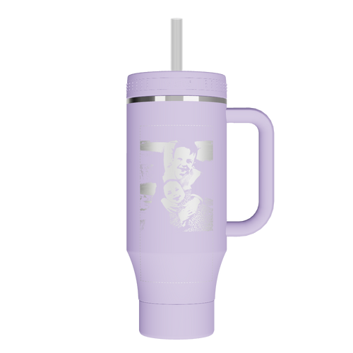Straw Tumbler With Handle - customized