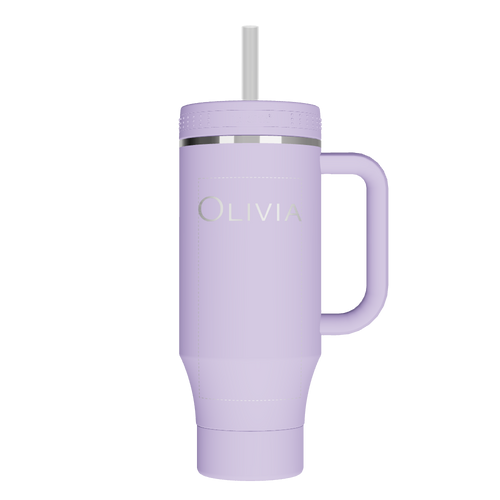 Straw Tumbler With Handle - customized