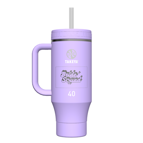 40 oz Straw Tumbler With Handle - customized