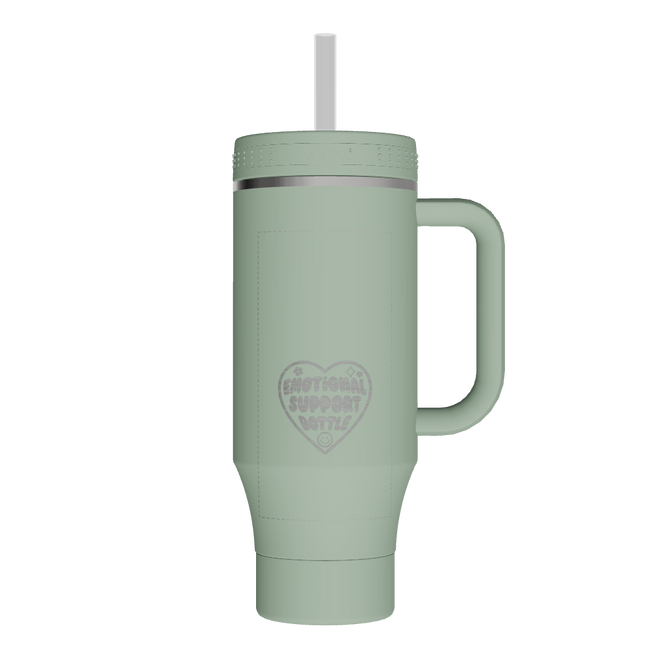 40 oz Straw Tumbler With Handle - customized