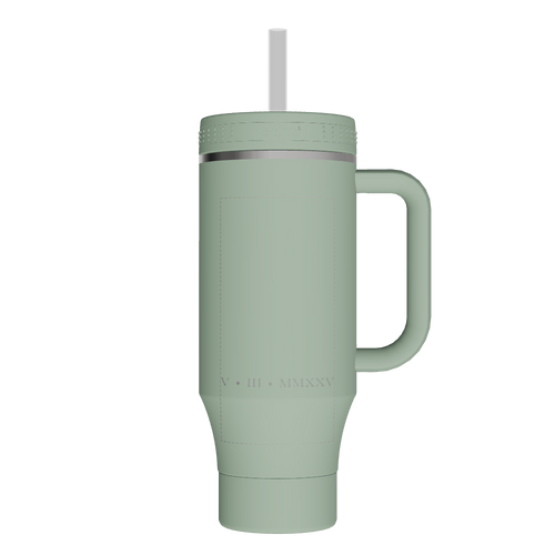 40 oz Straw Tumbler With Handle - customized