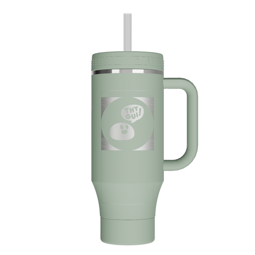 40oz Straw Tumbler With Handle - customized