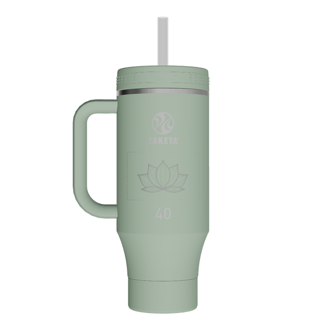 40oz Straw Tumbler With Handle - customized