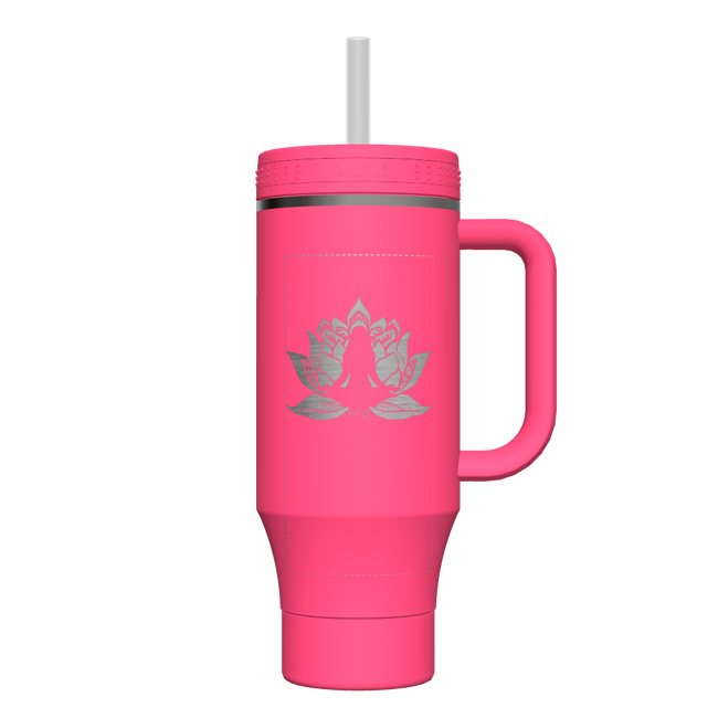 40 oz Straw Tumbler With Handle - customized