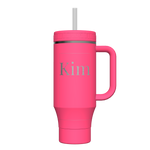 40 oz Straw Tumbler With Handle - customized