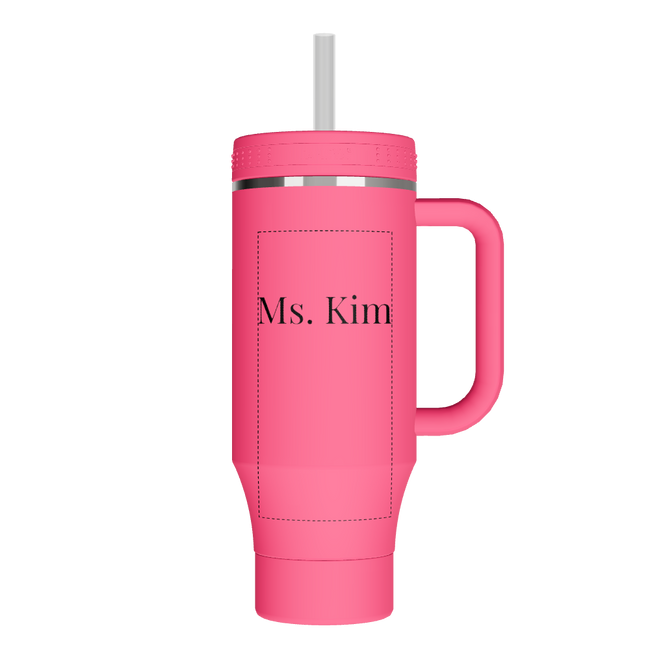 40 oz Straw Tumbler With Handle - customized