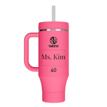 40 oz Straw Tumbler With Handle - customized