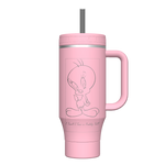 40 oz Tumbler with Handle Blush - customized