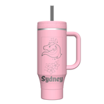 40 oz Straw Tumbler With Handle - customized