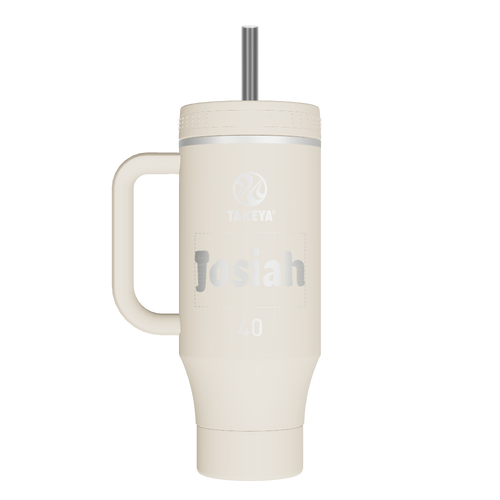 Straw Tumbler With Handle - customized