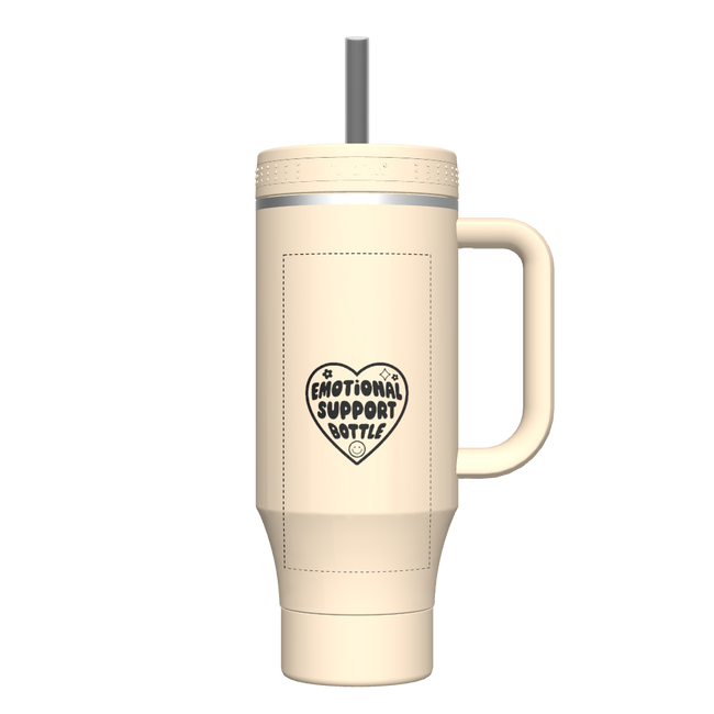 40 oz Straw Tumbler With Handle - customized