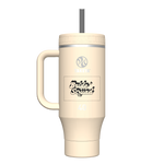 40oz Tumbler with Handle Oatmilk - customized