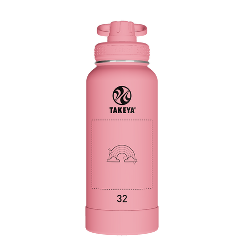 Actives Water Bottle With Spout Lid - customized
