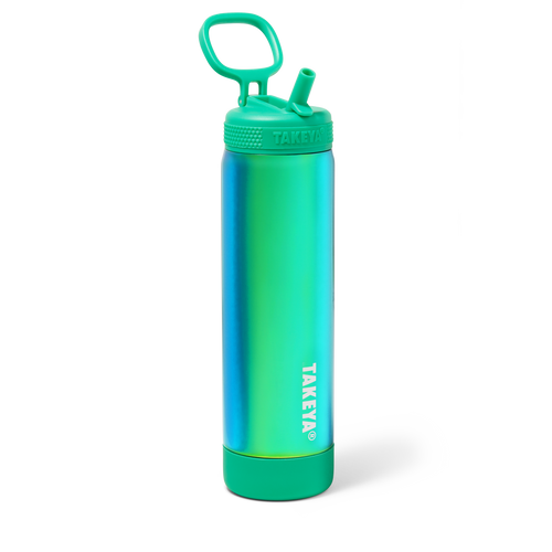 Aurora Water Bottle With Straw Lid