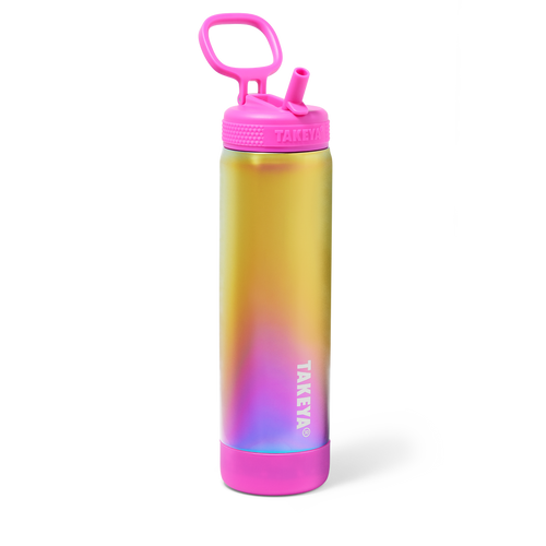Aurora Water Bottle With Straw Lid