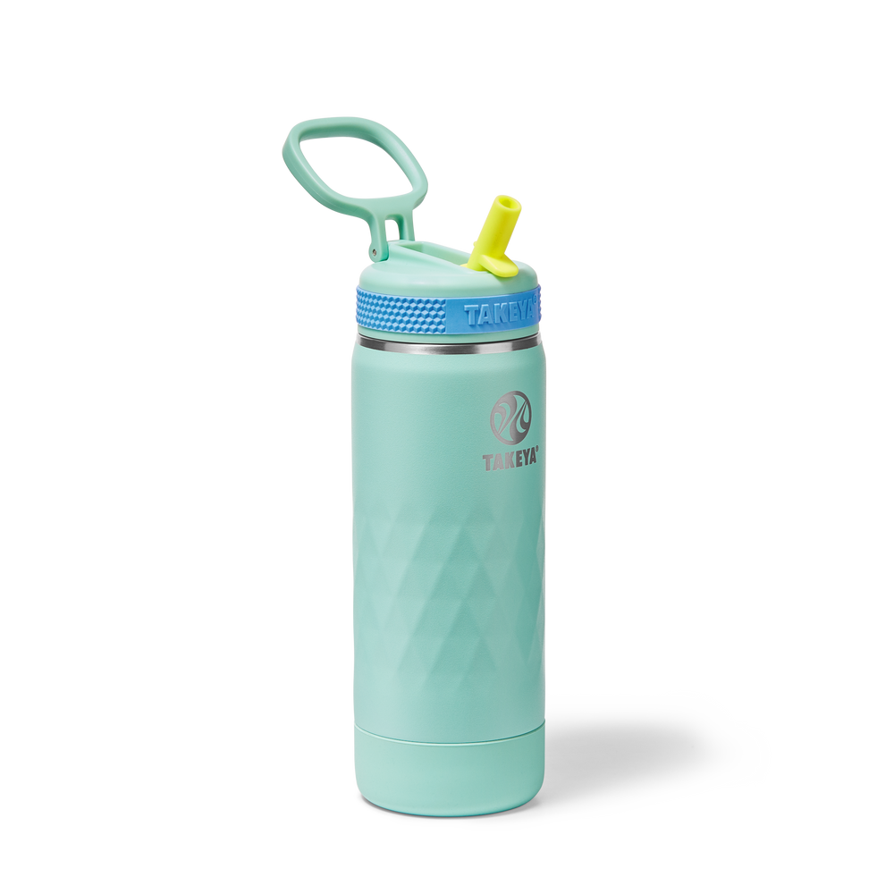 Kids Sport Water Bottle With Straw Lid