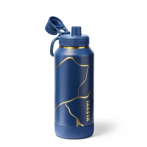 Kintsugi Water Bottle with Spout Lid