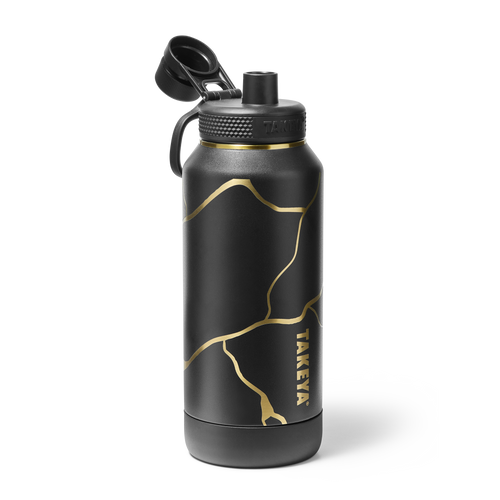 Kintsugi Water Bottle with Spout Lid