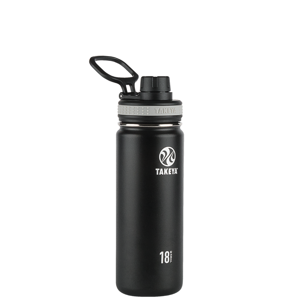 Personalised Metal Water Bottle White / Black 12 Hours Hot 24
