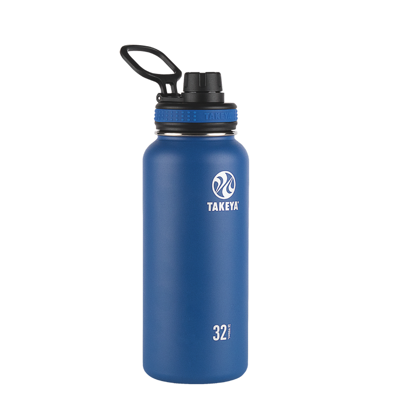 IRON FLASK Sports Water Bottle - 40 Oz, 3 Lids (Straw Lid), Leak Proof,  Vacuum Insulated Stainless Steel, Double Walled, Thermo Mug, Metal Canteen  40 Oz Midnight Black