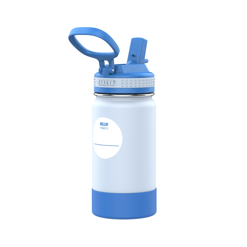 Blue School Days Personalized Water Bottle - 12 oz Flip Top Water Bott – LB  Personalized Design