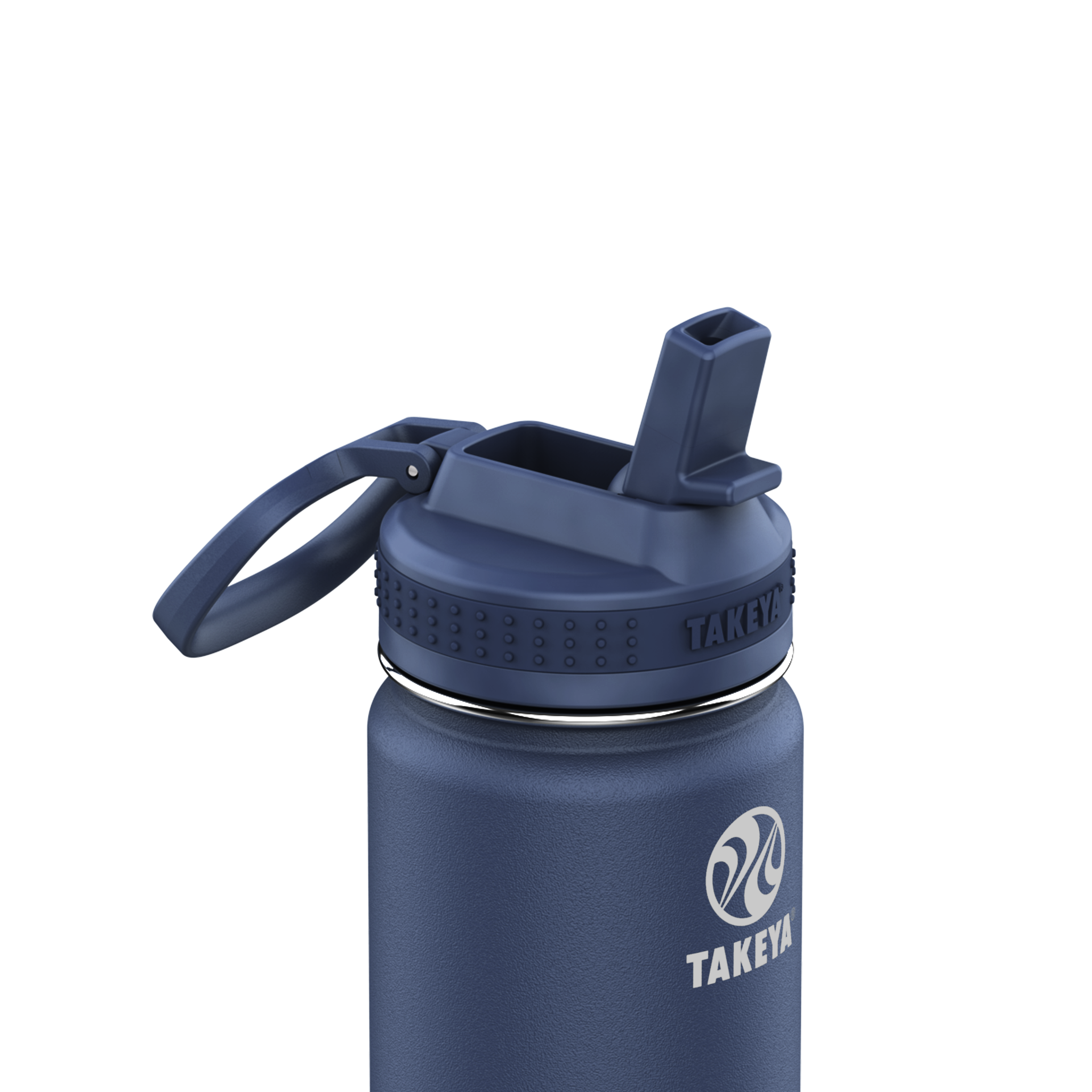 Takeya - Actives 18-Oz. Water Bottle with Straw Lid - Midnight