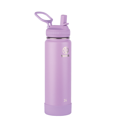 Actives Water Bottle With Straw Lid