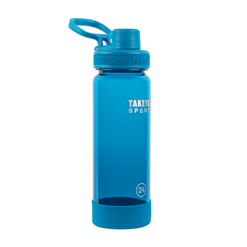 Takeya Tritan Spout Water Bottles 18 Oz Breezy BlueFlutter Pink