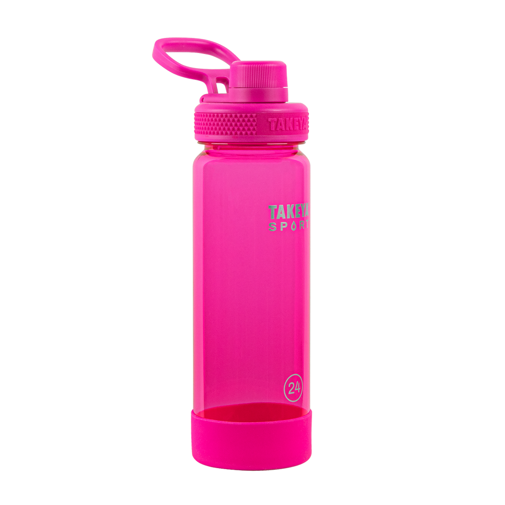 Takeya Tritan Plastic Spout Lid Water Bottle, Lightweight, Dishwasher safe, 32  oz, Black 