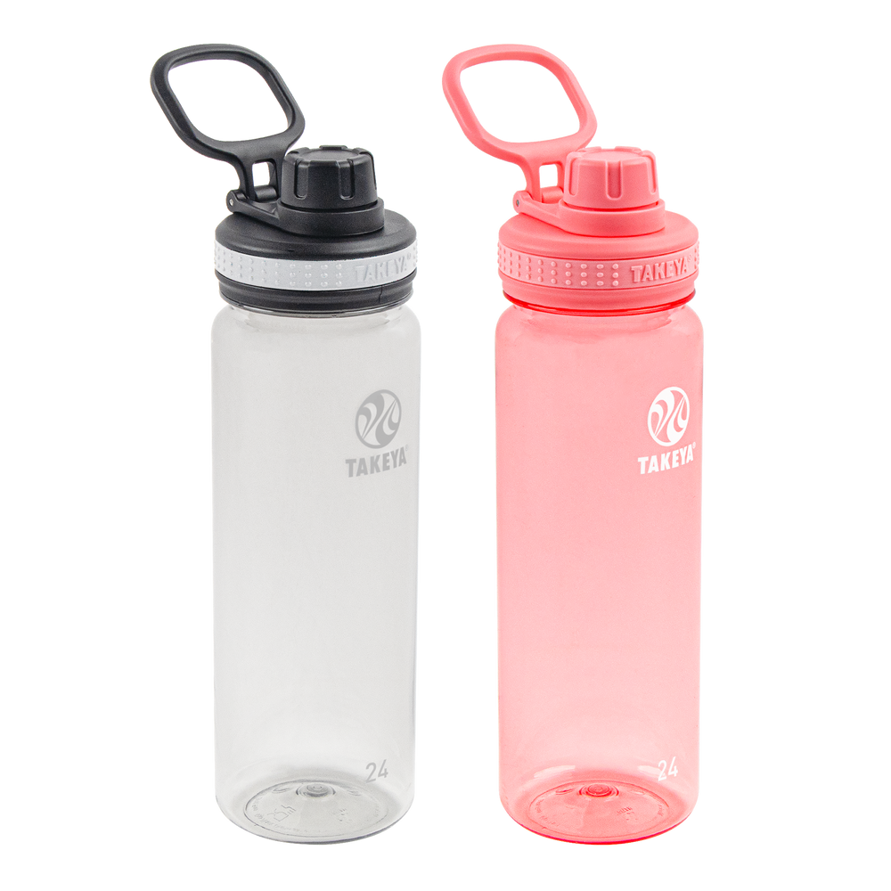 Tritan Water Bottle Bundle With Spout Lid (2 Pack)