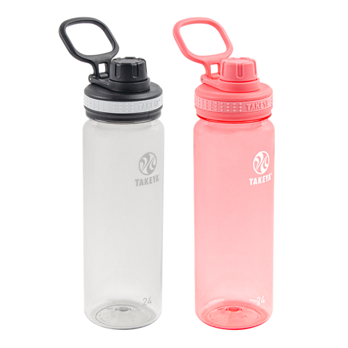 24 oz Tritan Water Bottle with Spout Lid Two Pack