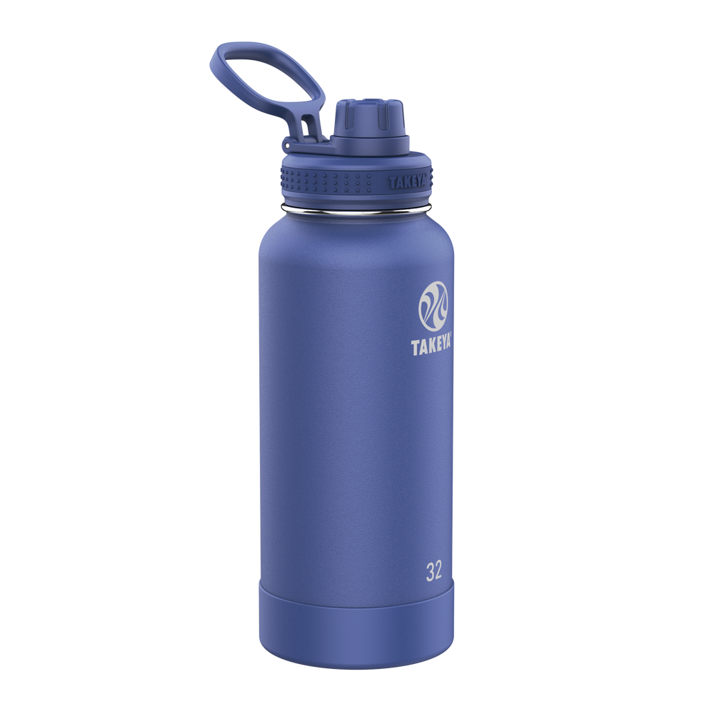 Takeya Tritan Sport 32 oz. Water Bottle with Spout Lid, Championship Blue