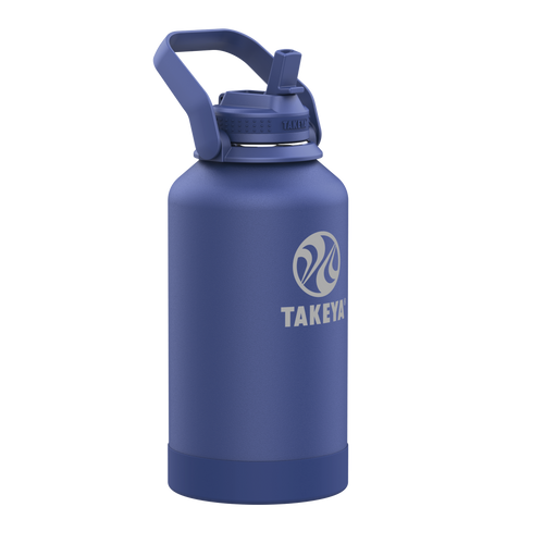 Newman Pickleball Series Water Bottle with Straw Lid and Extra Large Carry Handle