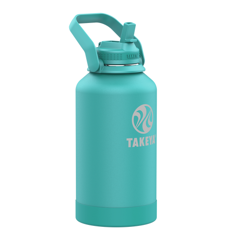 Newman Pickleball Series Water Bottle with Straw Lid and Extra Large Carry Handle