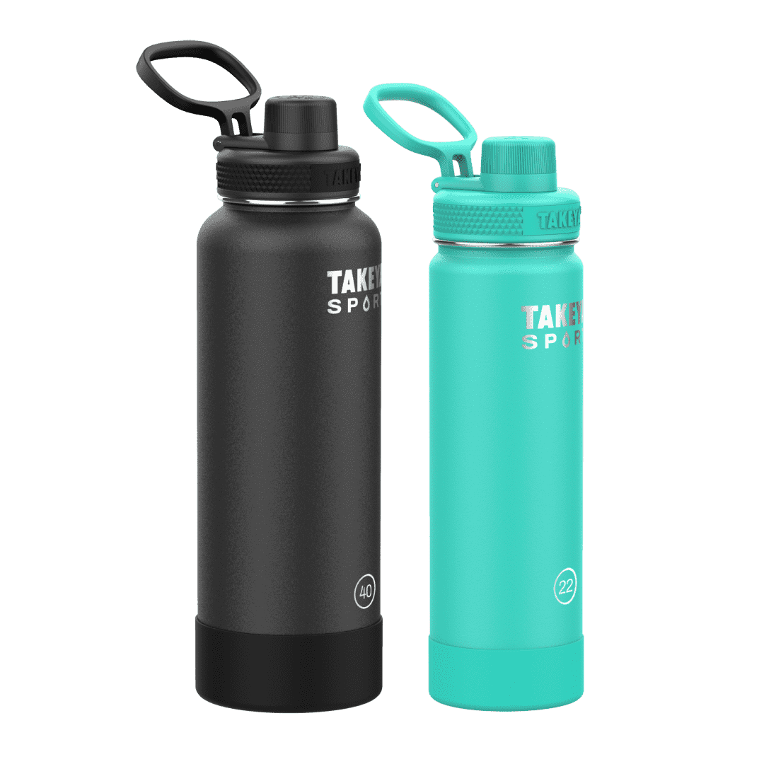 Takeya 22oz Actives Insulated Stainless Steel Water Bottle With Spout Lid -  Teal : Target